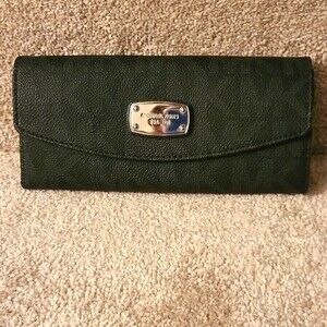 Michael Kors Black Leather Signature Wallet